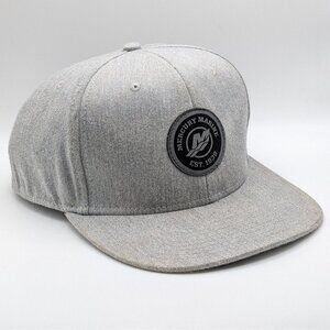 MERCURY MARINE Racing Snapback Hat Gray Black Cap Boating Motors Outdoor Fishing